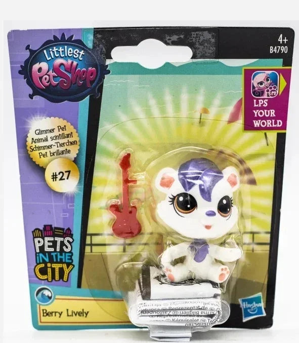 Hasbro Littlest Pet Shop CAT Rare Toy Dolls Stands Short Hair Figures Collection Original Bobble Head Toys for Kids Gifts