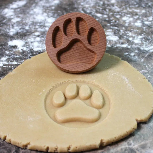 Cookie Embossing Stamp Mold Beech Postmark Stamp Wood Animal Plant Cookie Mold