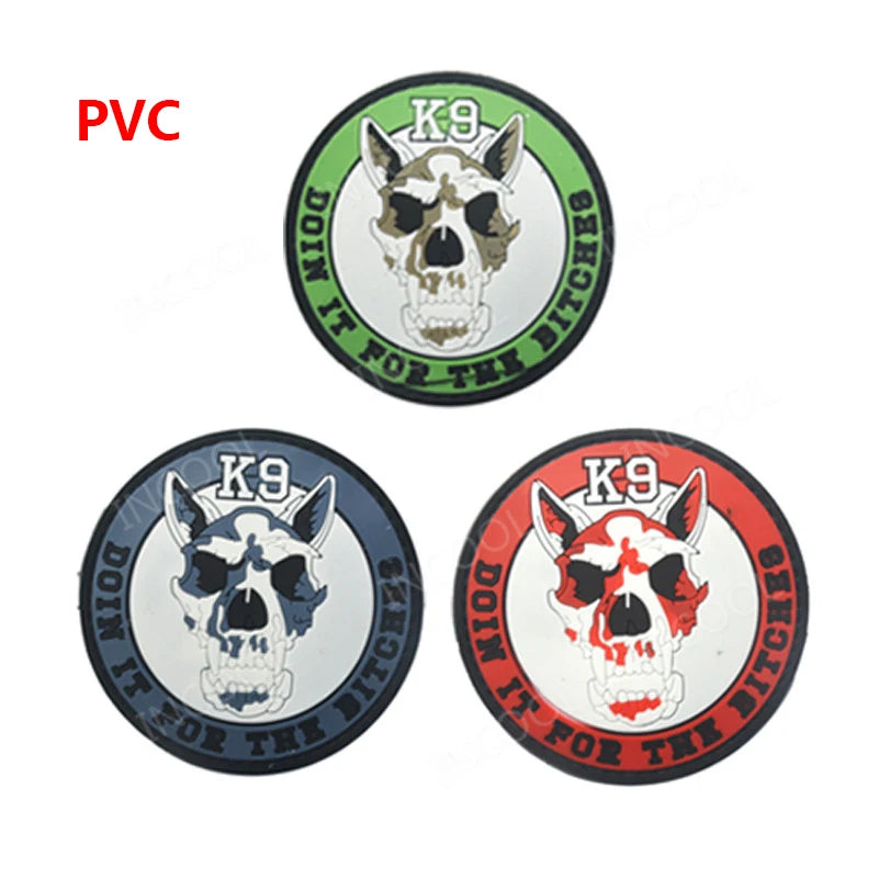 K9 Dog Embroidered Patch SHEEP DOG Army Military Decorative Patches Tactical Combat Emblem Rubber Embroidered PVC Badges