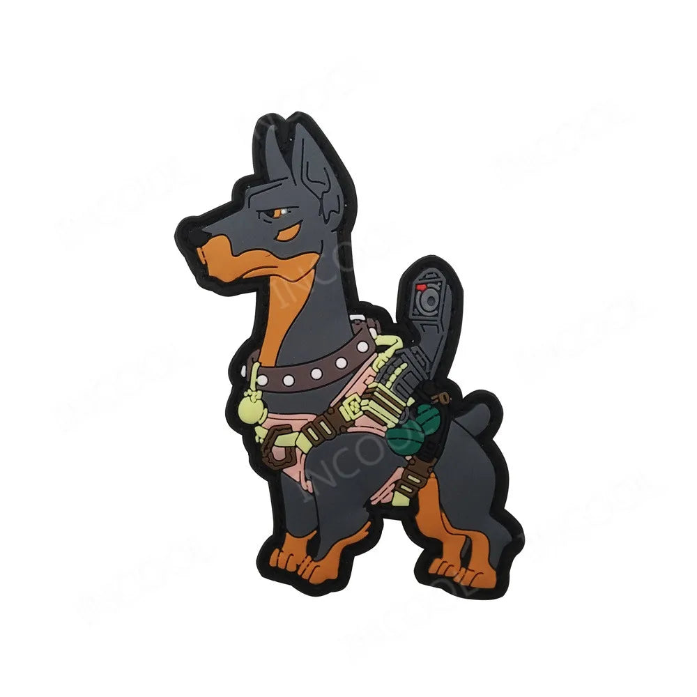 K9 Dog Embroidered Patch SHEEP DOG Army Military Decorative Patches Tactical Combat Emblem Rubber Embroidered PVC Badges