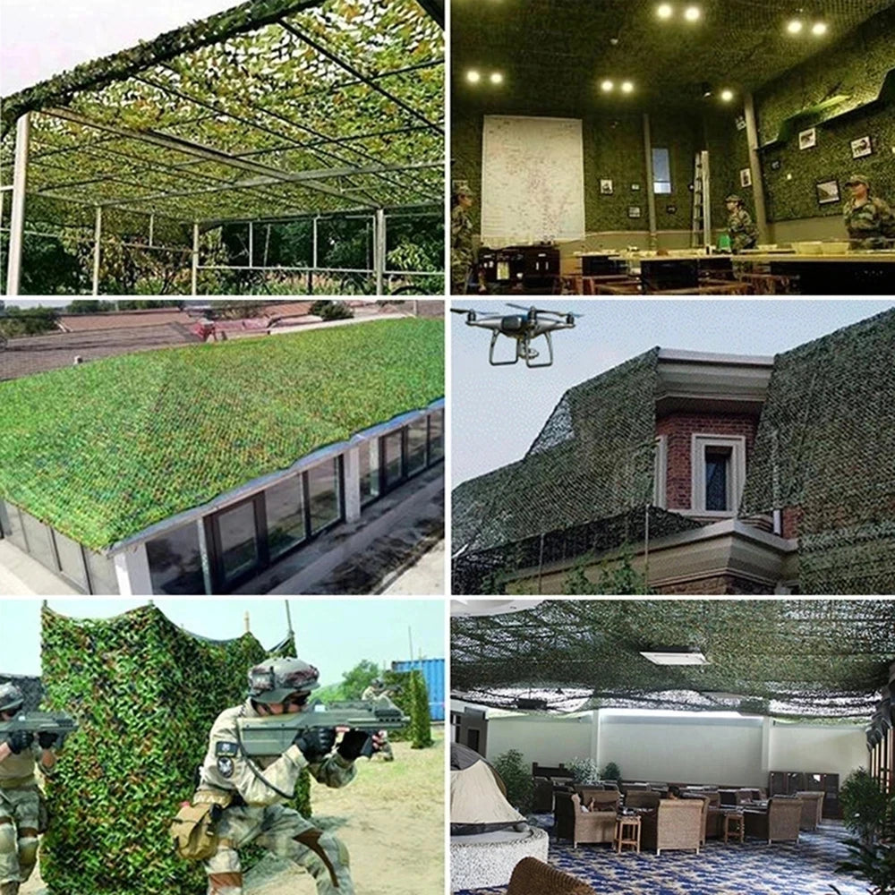 4x5m3x10m 2x2 m military camouflage net camouflage net military net shade net hunting garden car outdoor camping shade tent