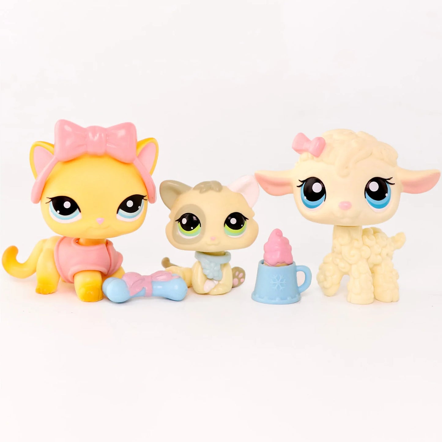 lps Minilpsshop Rare Pet Shop Bobble Head Toy Cute Great Dane Collie Dachshund Dog Spaniel Puppy Pets for Kids
