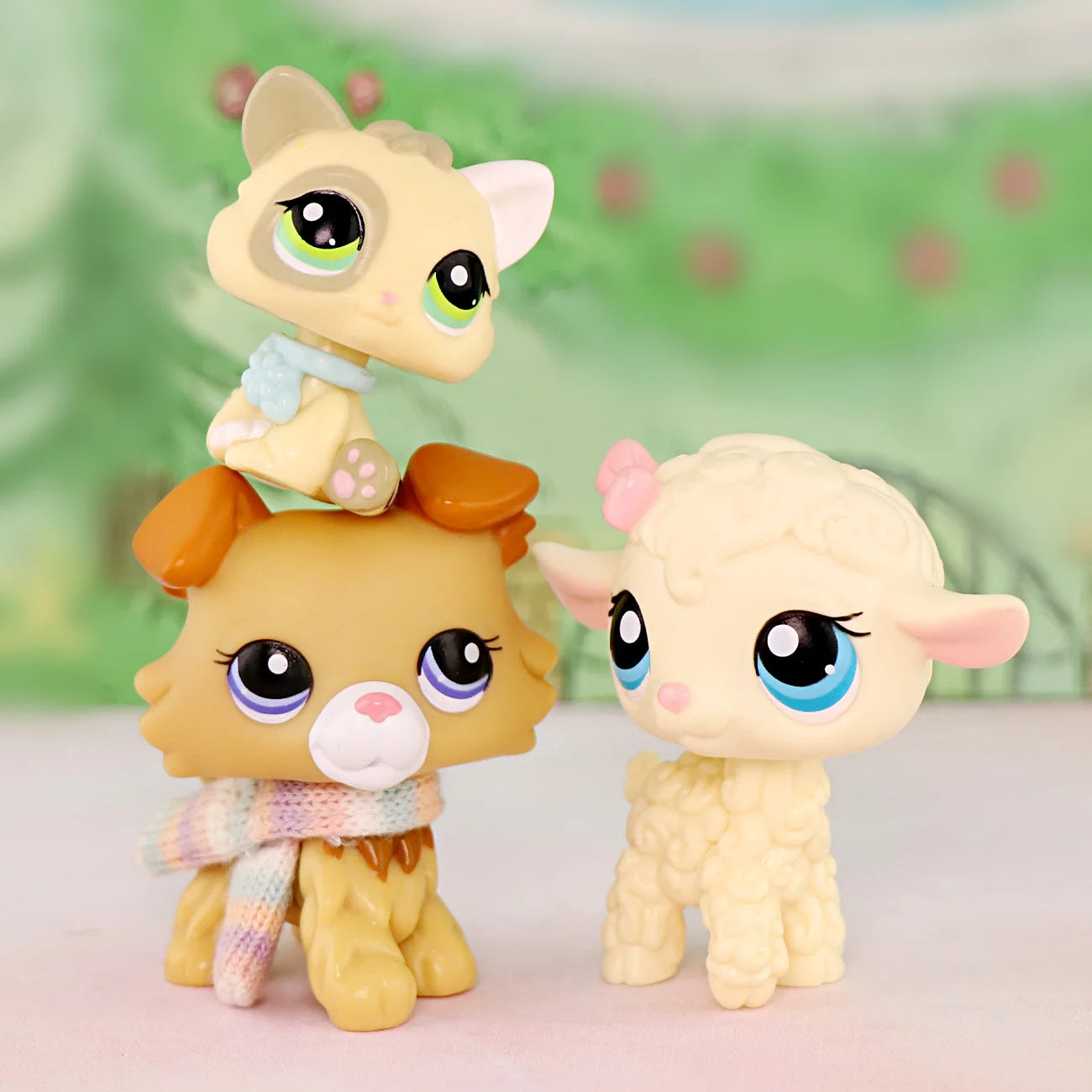 lps Minilpsshop Rare Pet Shop Bobble Head Toy Cute Great Dane Collie Dachshund Dog Spaniel Puppy Pets for Kids
