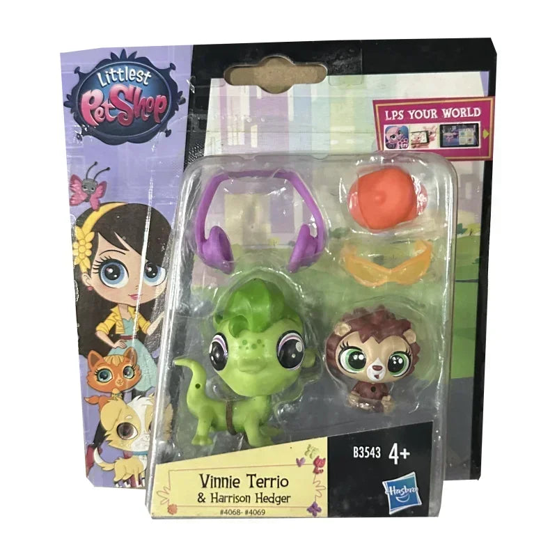 Hasbro Littlest Pet Shop CAT Rare Toy Dolls Stands Short Hair Figures Collection Original Bobble Head Toys for Kids Gifts