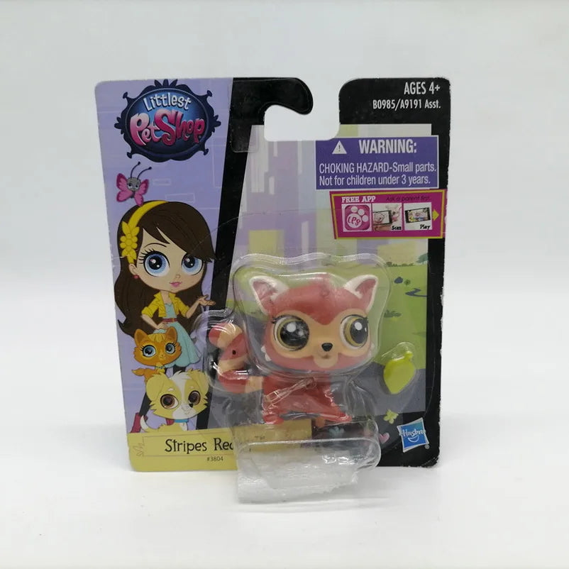 Hasbro Littlest Pet Shop CAT Rare Toy Dolls Stands Short Hair Figures Collection Original Bobble Head Toys for Kids Gifts