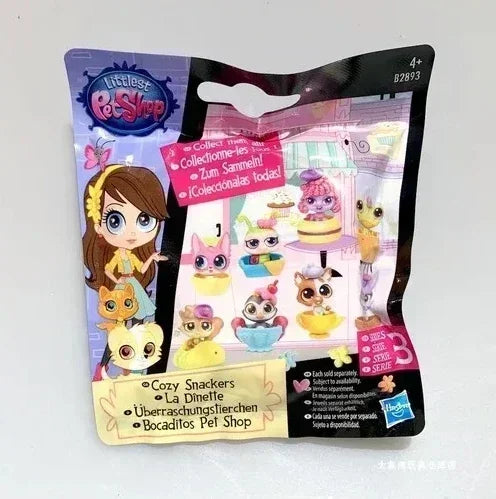 Hasbro Littlest Pet Shop CAT Rare Toy Dolls Stands Short Hair Figures Collection Original Bobble Head Toys for Kids Gifts