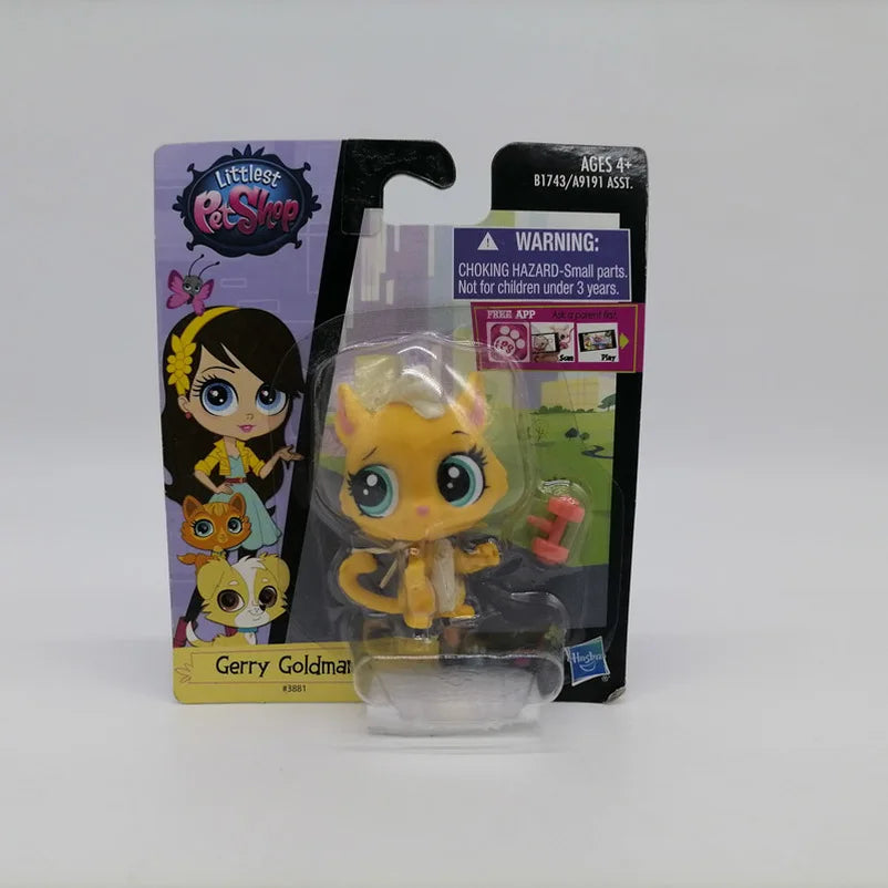 Hasbro Littlest Pet Shop CAT Rare Toy Dolls Stands Short Hair Figures Collection Original Bobble Head Toys for Kids Gifts