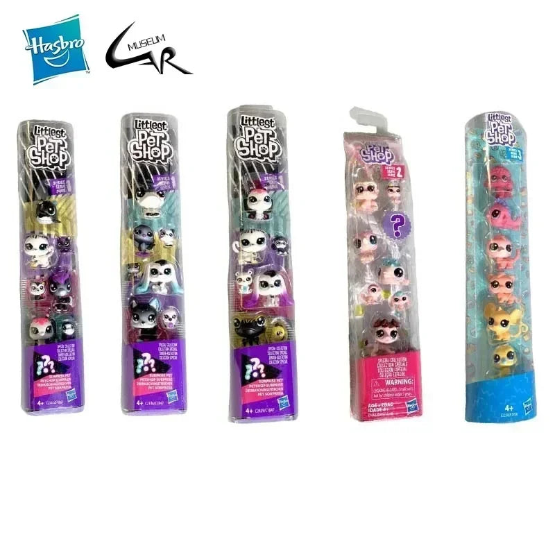 Hasbro Littlest Pet Shop CAT Rare Toy Dolls Stands Short Hair Figures Collection Original Bobble Head Toys for Kids Gifts